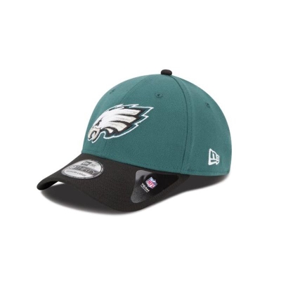 Green Philadelphia Eagles Hat - New Era NFL Team Classic 39THIRTY Stretch Fit Caps USA0149325